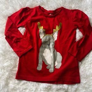 Red Christmas Dog Shirt - Toddler Size 5T